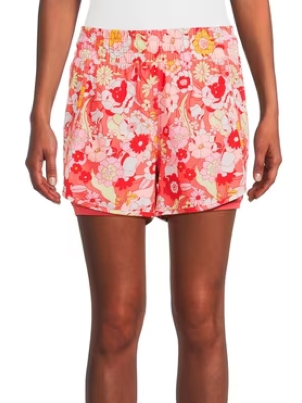 NWOT Avia Active Running Shorts Groovy Bloom Interior Shorts Size XXL